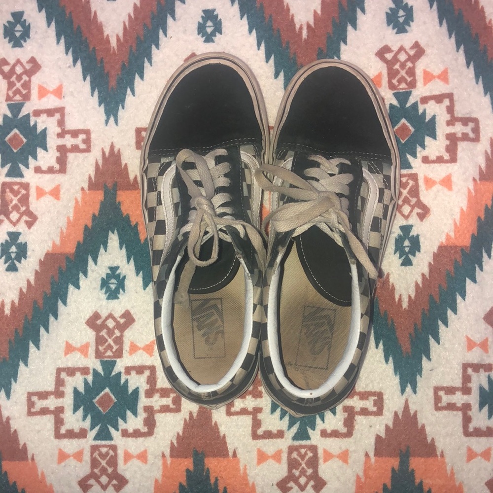 🤎Checkered Vans🤎